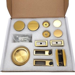 Раздвижная система Альфа α  FDS-1, нержавейка/золото