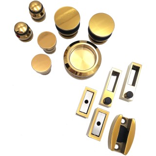 Раздвижная система Альфа α  FDS-1, нержавейка/золото