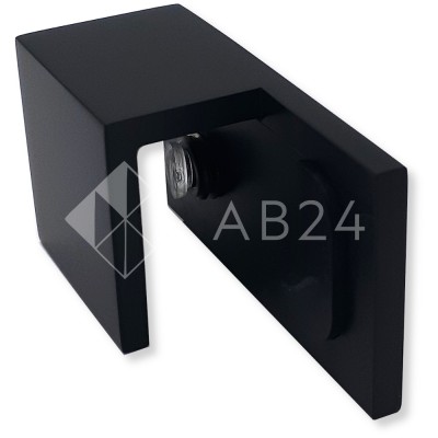 Дверной стопор FDA-05L, 180° к стеклу левый, латунь/черный