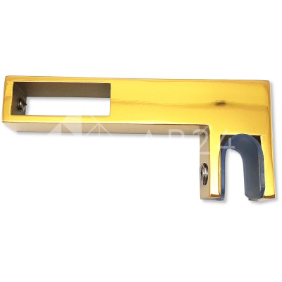 Держатель стекла FDC-35 сквозной 30х10 горизонтальный, нержавейка/золото