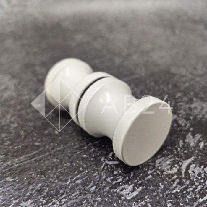 Ручка кноб FDR-40, нержавейка/белый