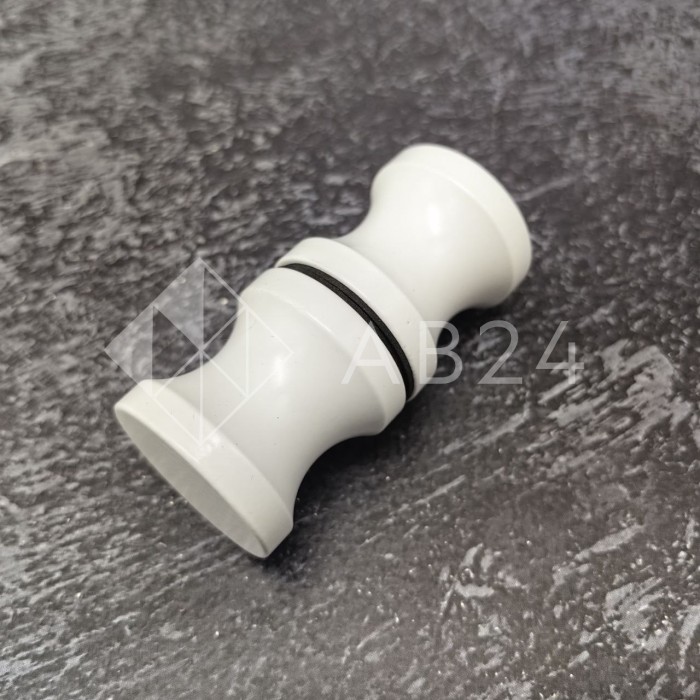 Ручка кноб FDR-40, нержавейка/белый