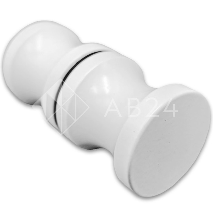 Ручка кноб FDR-40, нержавейка/белый