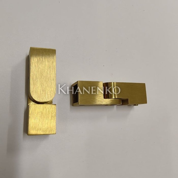 Соединитель трубы 15х15 вертикальный 90°-180° FDC-57 SUS304/BTP цвет Брашированное золото