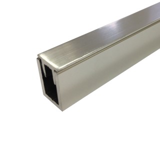 Профиль для стекла FDPA-51.22, 19х12х1,75, длина 2,2 м, алюминий/полированный