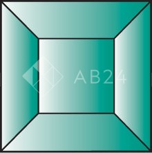 Бевелс AV277 квадрат зеленый 51 х 51 мм