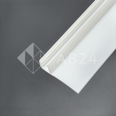 Уплотнитель ПРЕМИУМ F-образный белый 2.5 м, ус 26 мм. под стекло 8 мм FDPP-411.8