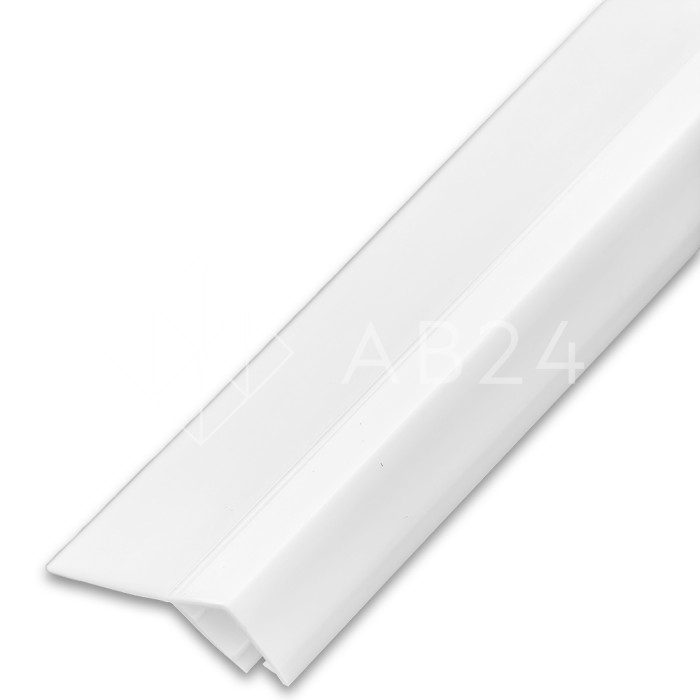 Уплотнитель ПРЕМИУМ F-образный белый 2.5 м, ус 26 мм. под стекло 8 мм FDPP-411.8