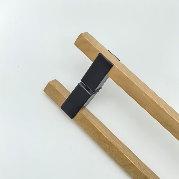 Ручка для сауны FDR-175, 20х450х550 мм, нержавейка/дерево/черный