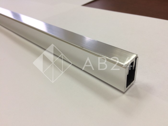 Заглушка верхняя FDPA-500.1, 19х13х2мм, 1 м, для п-образного профиля, алюминий/полированный