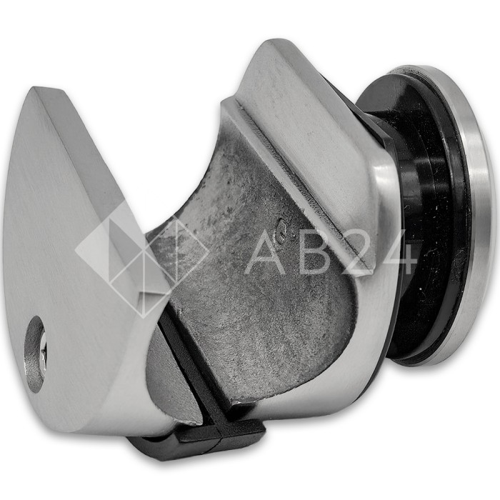 Крепление FDS-71 трубы 25мм для раздвижной системы FDS-10, к стеклу без зенковки, нержавейка/матовый