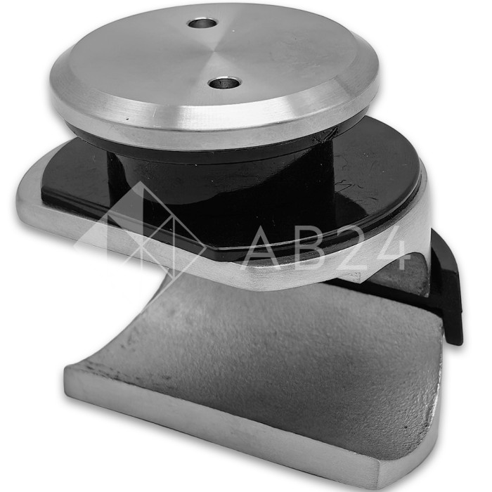 Крепление FDS-71 трубы 25мм для раздвижной системы FDS-10, к стеклу без зенковки, нержавейка/матовый