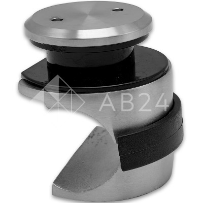 Крепление FDS-71 трубы 25мм для раздвижной системы FDS-10, к стеклу без зенковки, нержавейка/матовый