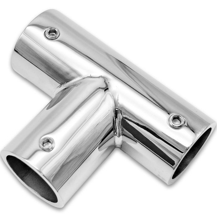 Соединитель FDC-20 трубы 19 Т-образный, нержавейка/полированный