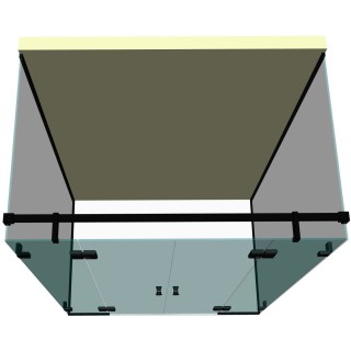 Душевая кабина п-образная DK-405P в опорном профиле