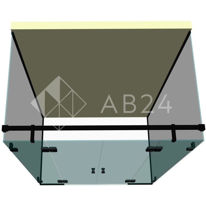 Душевая кабина п-образная DK-405P в опорном профиле