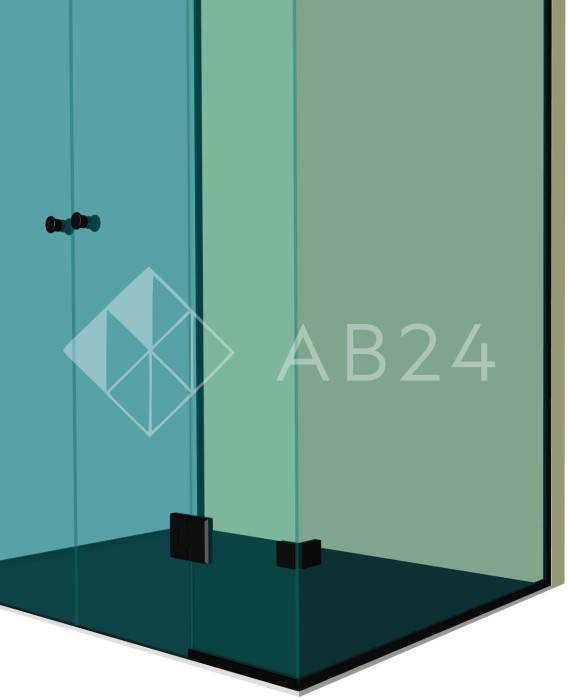 Душевая кабина п-образная DK-405P в опорном профиле