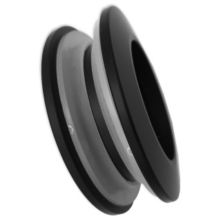 Ручка купе FDR-11, нержавейка/черный