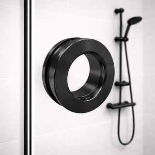 Ручка купе FDR-11, нержавейка/черный