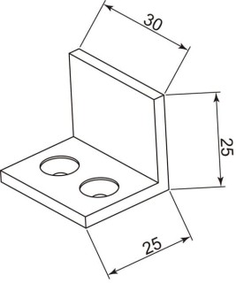 Дверной стопор FDA-07 к стене/полу, латунь/черный