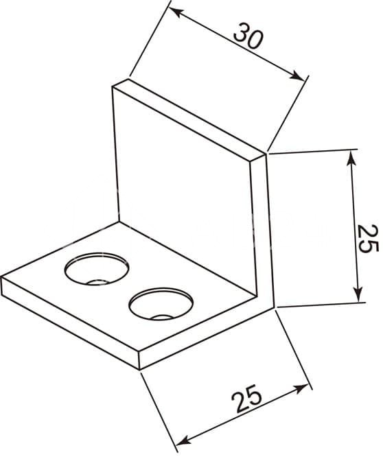 Дверной стопор FDA-07 к стене/полу, латунь/черный