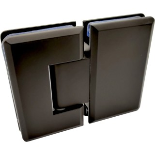 Петля для стекла 8 мм Бета β FDP-22E стекло-стекло 180°, нержавейка/черный