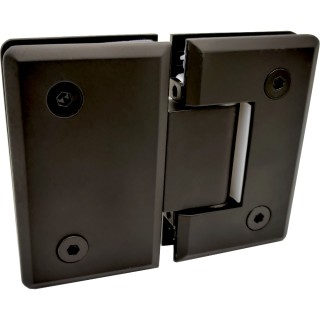 Петля для стекла 8 мм Бета β FDP-22E стекло-стекло 180°, нержавейка/черный