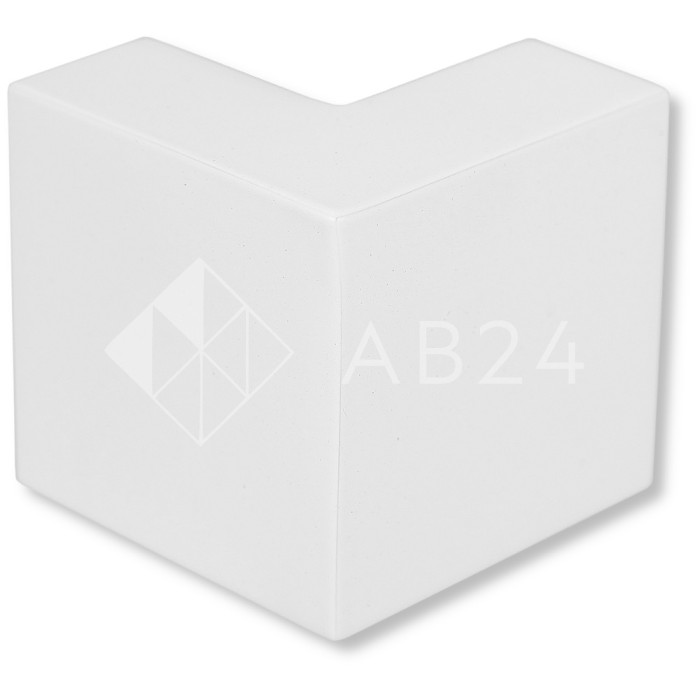 Соединитель FDC-32 трубы 30х10 угловой 90° вертикальный, нержавейка/белый