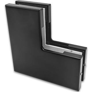 Фитинг угловой, FKF-23 нержавейка/черный