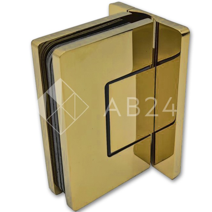 Петля Афина FDP-131 стена-стекло центр. крепление, латунь/золото