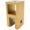 Держатель стекла FDC-58 сквозной 15х15 вертикальный, нержавейка/брашированное золото