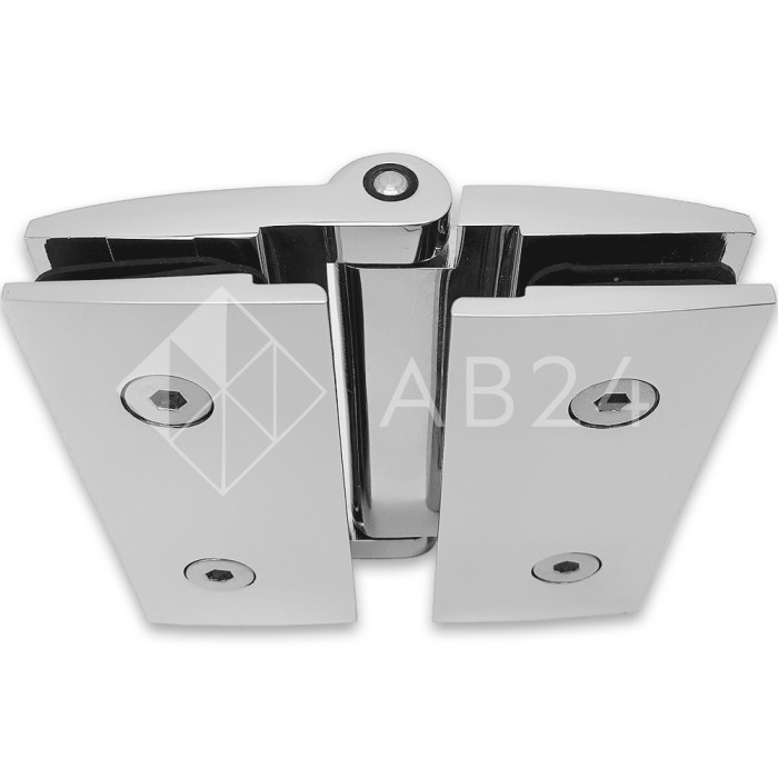 Петля FDP-104-DEF с дефектом Муза стекло-стекло 180°, латунь/хром