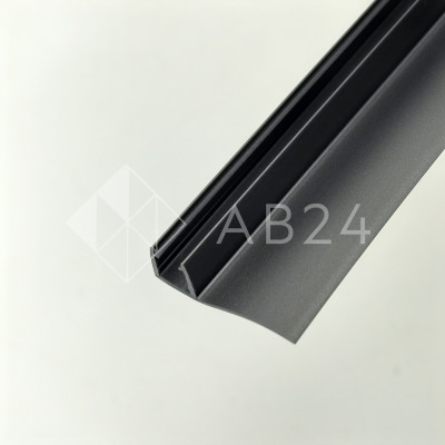 Уплотнитель ПРЕМИУМ F-образный серый 2.5 м, ус 26 мм. под стекло 8 мм FDPP-411.8