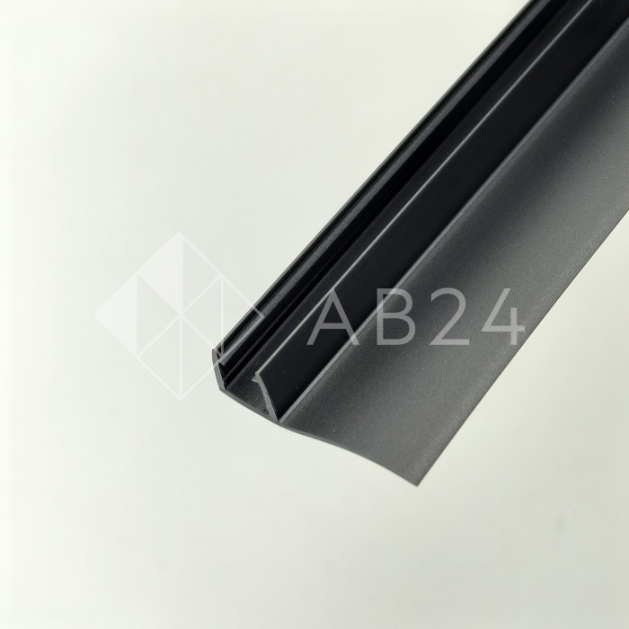 Уплотнитель ПРЕМИУМ F-образный серый 2.5 м, ус 26 мм. под стекло 8 мм FDPP-411.8