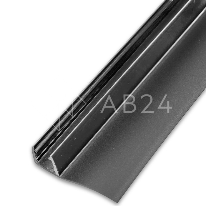 Уплотнитель ПРЕМИУМ F-образный серый 2.5 м, ус 26 мм. под стекло 8 мм FDPP-411.8