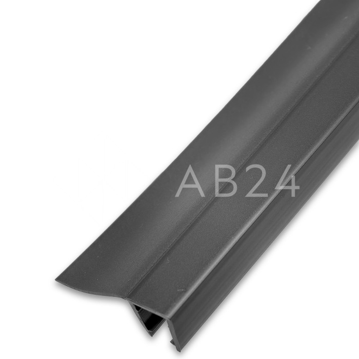 Уплотнитель ПРЕМИУМ F-образный серый 2.5 м, ус 26 мм. под стекло 8 мм FDPP-411.8