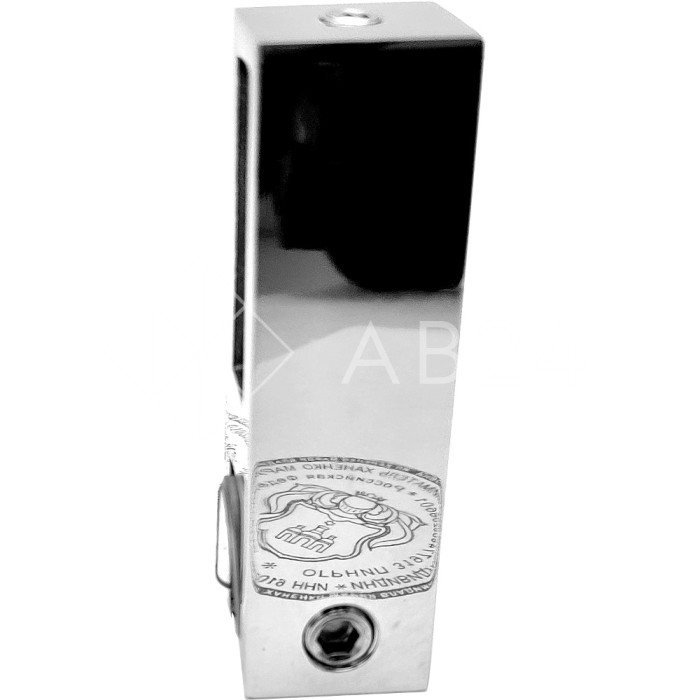 Держатель стекла FDC-31 сквозной 30х10 вертикальный, нержавейка/полированный