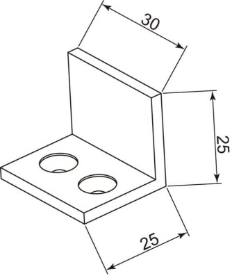 Дверной стопор FDA-07 к стене/полу, латунь/хром