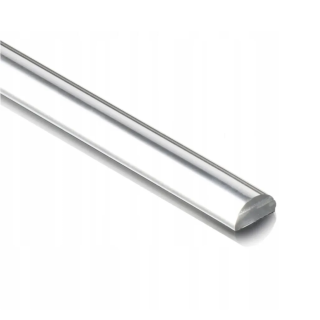 Порог акриловый для душевой 10х5 мм 2 м Прозрачный FDPP-10.2