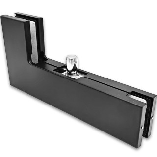 Фитинг угловой, FKF-22 соединительный с осью, нержавейка/черный