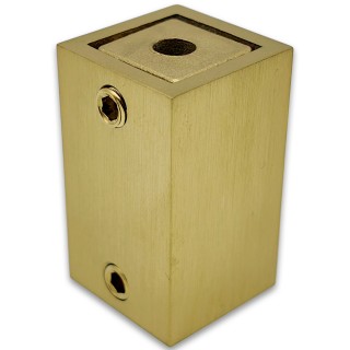 Крепление FDC-60 трубы 15х15 к стене, нержавейка/брашированное золото