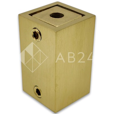 Крепление FDC-60 трубы 15х15 к стене, нержавейка/брашированное золото