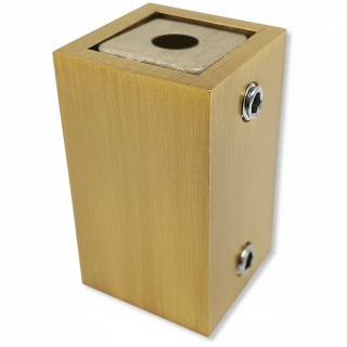 Крепление FDC-60 трубы 15х15 к стене, нержавейка/брашированное золото