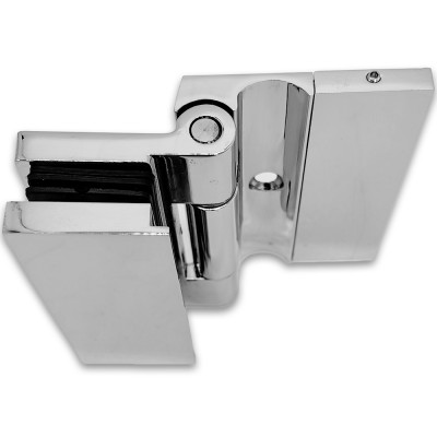 Петля Гера FDP-120 стена-стекло, открывание 90°, цинк/хром