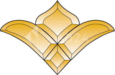 Бевелс AV279 бронзовый (4 элемента) 216 х 140 мм