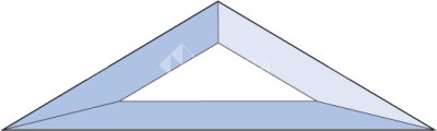 Бевелс AV370 треугольник 68 х 68 х 118 мм