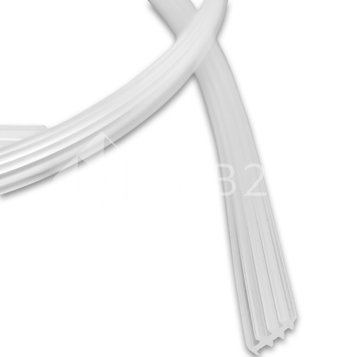 Уплотнитель-вставка FDPP-32.1 в П-профиль толщиной 1 мм, длина 1 м, Прозрачный