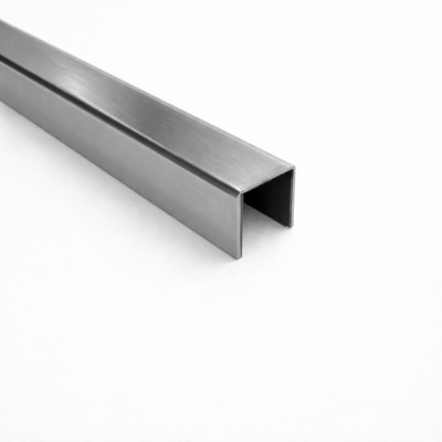  Поручень FOP-211, 16.8x17 под стекло 16 мм длина 4 м, нержавейка/полированный