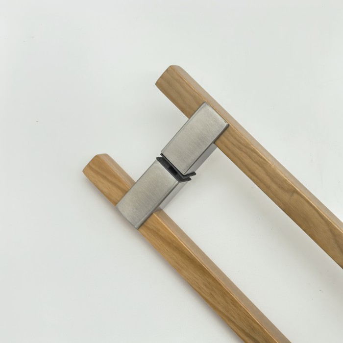 Ручка для сауны FDR-175, 20х450х550 мм, нержавейка/дерево/матовый