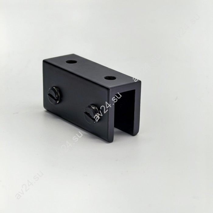 Коннектор FDK-54 верхний стекло-стекло Орион 180°, латунь/черный